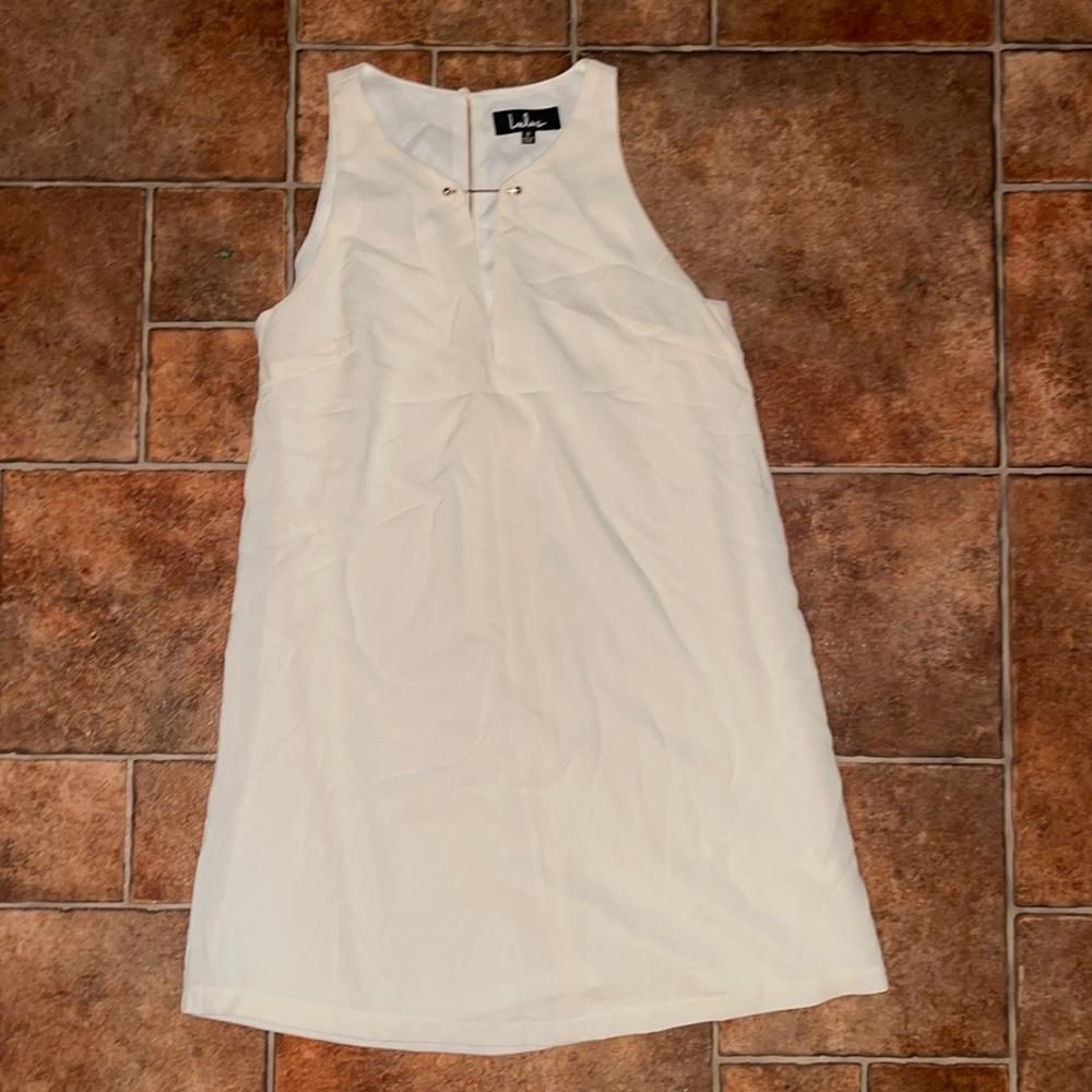 Lulu’s Cream Gold Dress Small